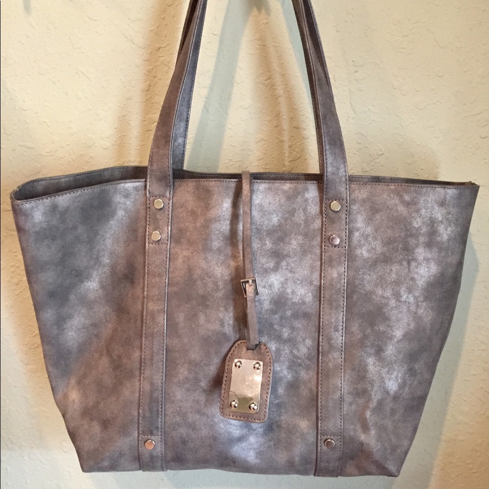 Charming Charlie’s Grey Suede Purse
